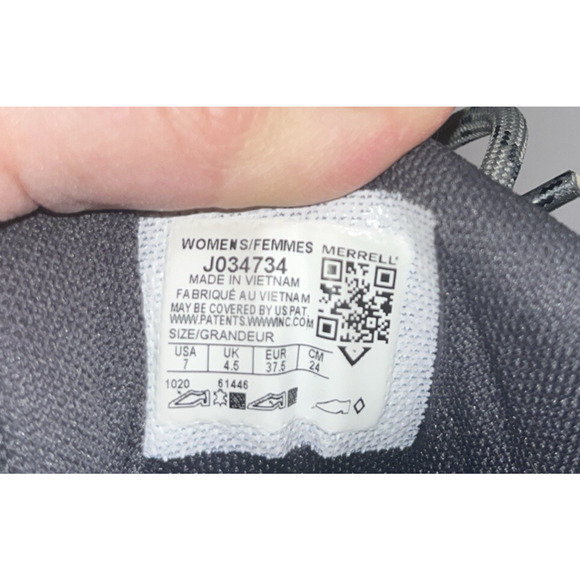 Merrell Women's Gray Blue Sneakers Hiking Shoes 7 Rugged Camping Outdoor - Picture 5 of 12